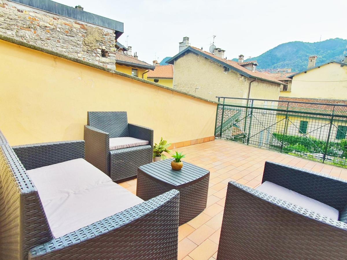 King Como Lake Center 9 Posti Letto- Grande Terrazza - 2 Bagni Privati 外观 照片